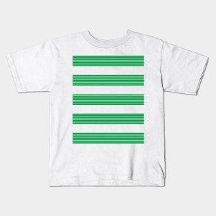 Celtic Retro Green and White Hoops Home 2013 Kids T-Shirt